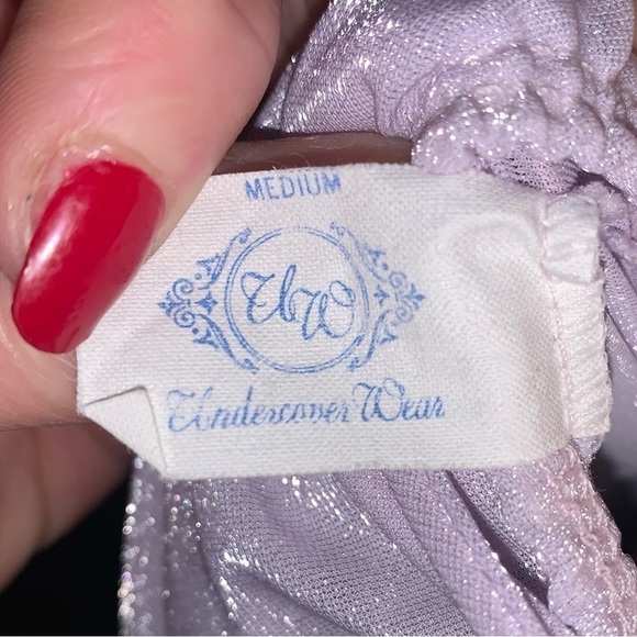 Vintage Undercover Wear 70s Lavender long nightgown Size Medium - Picture 5 of 8